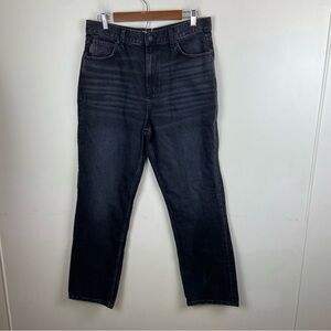ASOS Design 100% Cotton Black Rigid Denim Straight Leg Jeans Men’s‎ Size 34 X 32